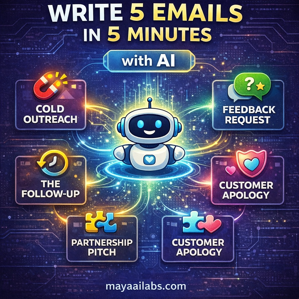 How to Write 5 Critical Startup Emails in 5 Minutes with AI