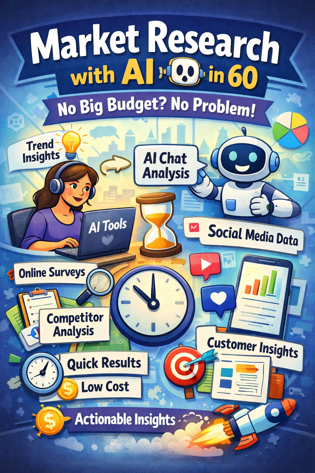 How to Do Market Research with AI in 60 Minutes (Without a Big Budget)