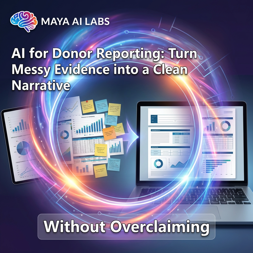 AI for Donor Reporting: Turn Messy Evidence Into a Clean Narrative (Without Overclaiming)